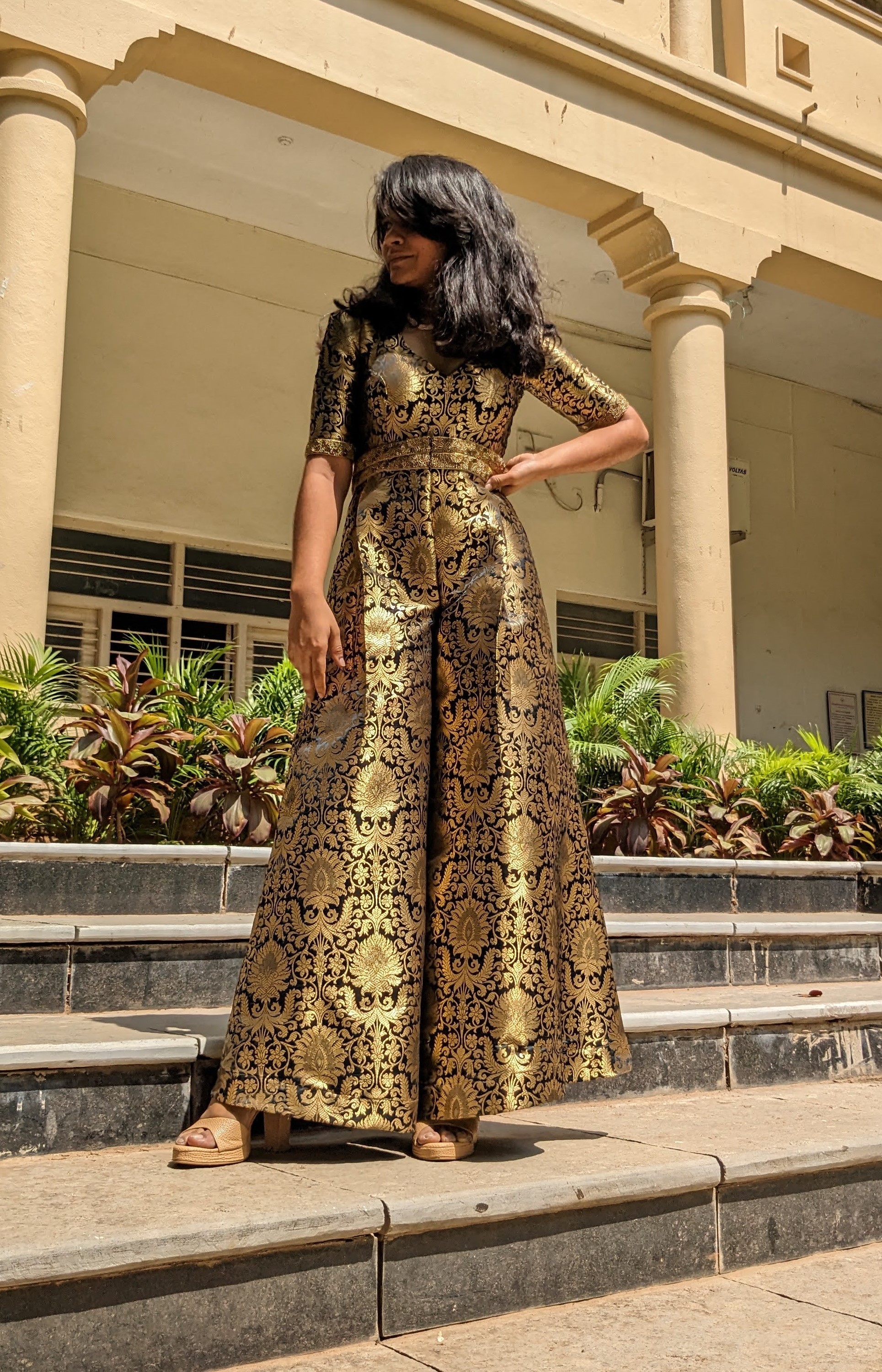 Model wearing a custom FT.YOU outfit